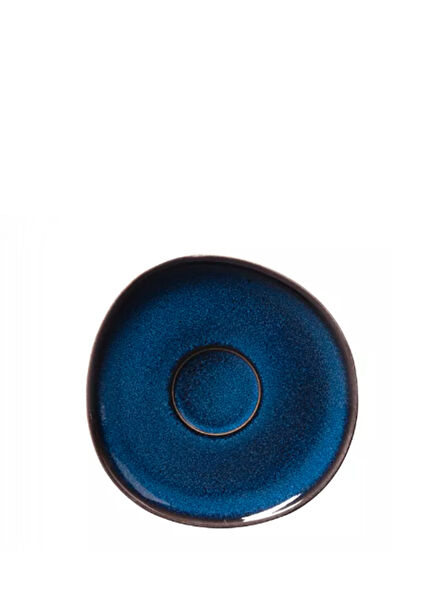 Lave Blue Porselen Mavi Kahve ve Çay Tabağı