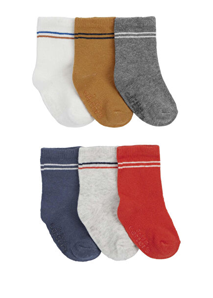 Cotton Infant Boys' 6-Pack Socks