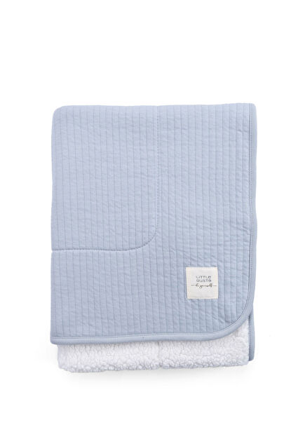 Wellsoftlu Mavi Kapitone Bebek Battaniyesi