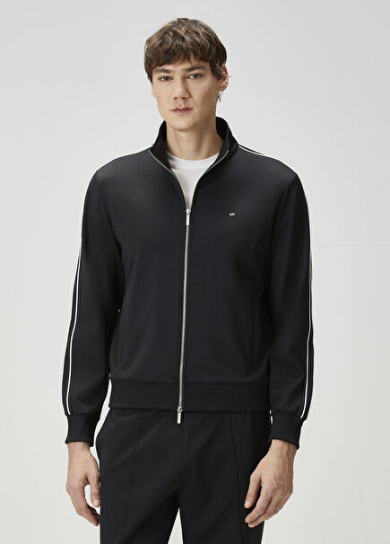 Siyah Logo Detaylı Sweatshirt