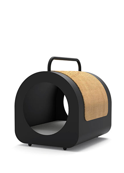Black Cat House with Purr Cushions
