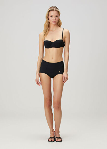Siyah Yüksek Bel Bikini Altı
