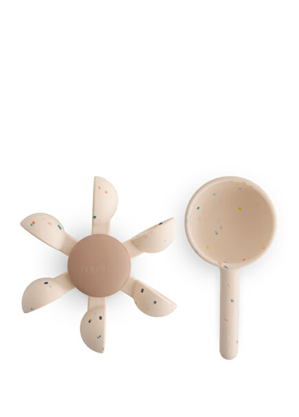 Beige Silicone Water Wheel Bath Toy