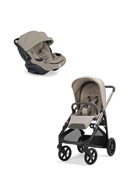 Aptica Glam Bebek Arabası ve Yatabilen Darwin Recline Evo 0-22 kg Ana Kucağı Hediyeli