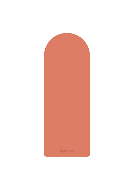 Salmon Color Oval Yoga Fitness Mat