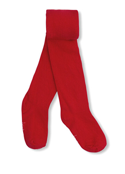 Red Soft Knit Baby Girl Pantyhose