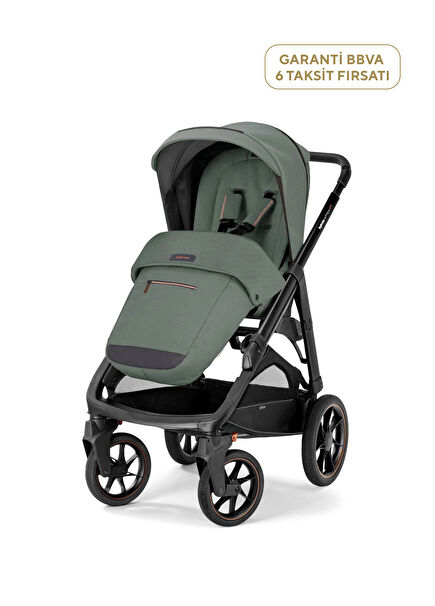 Aptica XT Glam Yeşil Tek Elle Kapanabilen Çift Yönlü Bebek Arabası