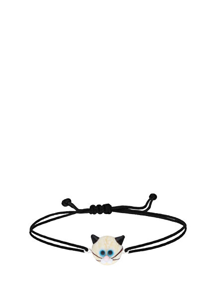 Cam Kedili Kız Çocuk Bileklik