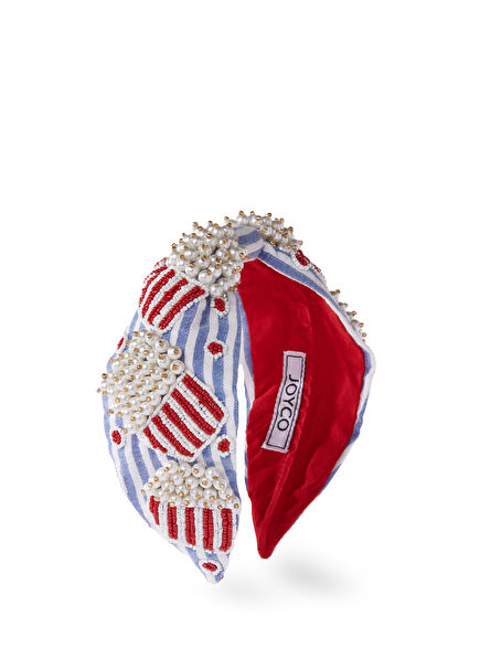 Popcorn Boncuk İşlemeli Kadın Taç
