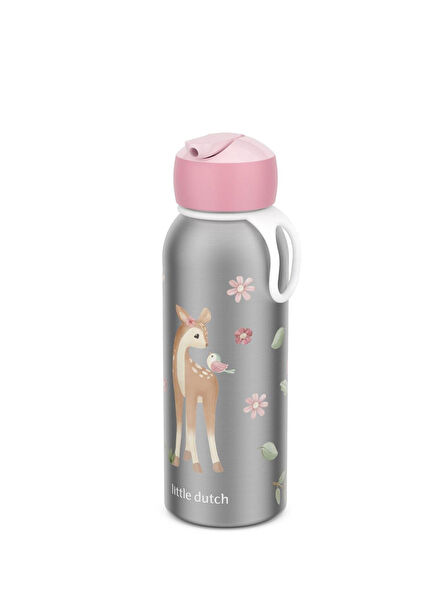 Insulated Bottle Flip Up Campus Fairy Garden Steel Thermos for Girls 350 ml