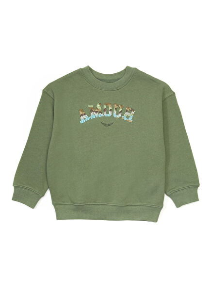Çok Renkli Kız Çocuk Sweatshirt