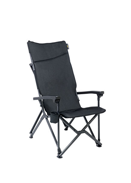 Barry XXL Comfort+ Black Edition Yüksek Konforlu Katlanabilir Kamp Sandalyesi