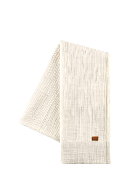 Ekru %100 Pamuk Müslin Runner 50x250 cm