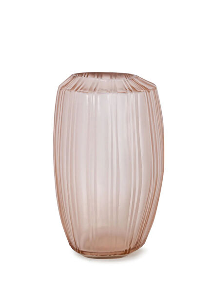 Malibu Rose Glass Large Size Decorative Object