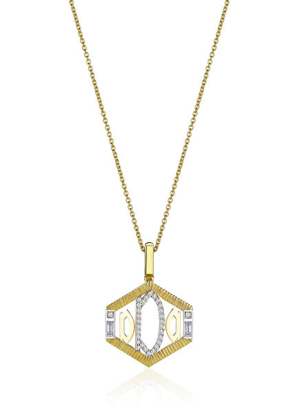 Monogram Women's Gold Necklace