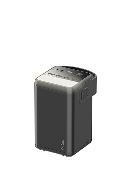 ReCharger Extreme LCD 60.000mAh PD 65W LED Fenerli Taşıma Kollu Taşınabilir Hızlı Şarj Aleti Powerbank