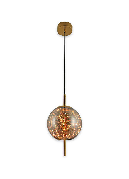 Vienna Threshold Smoked Glass Led Pendant Chandelier