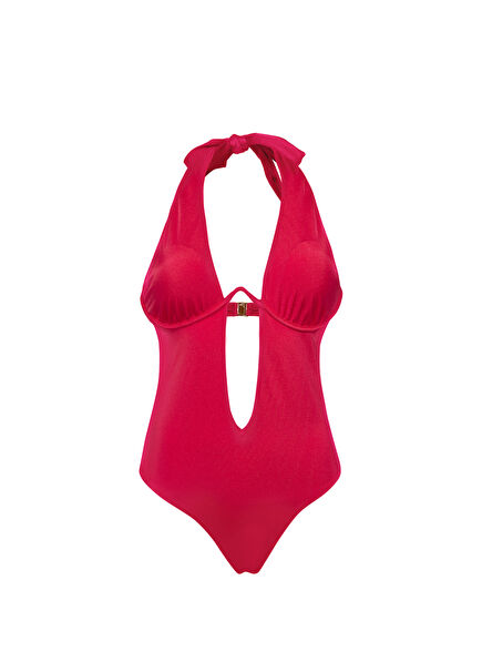 Dancer Blush Red Women's Swimsuit