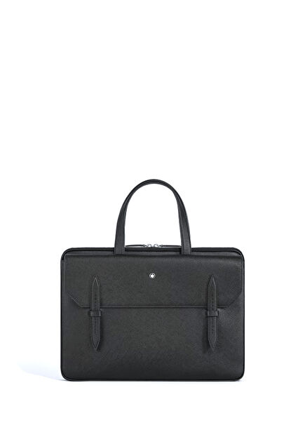 Sartorial Black Leather Briefcase