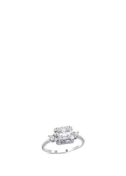 Pırlanta Detaylı Kadın Altın Yüzük