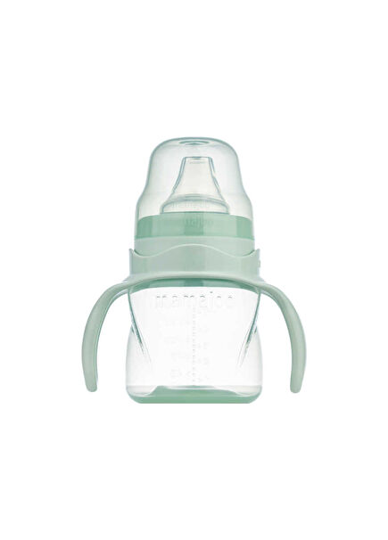 Powder Green Non-Flowing Educational Cup with Handle & Anti-Colic Cuptip 160 ml