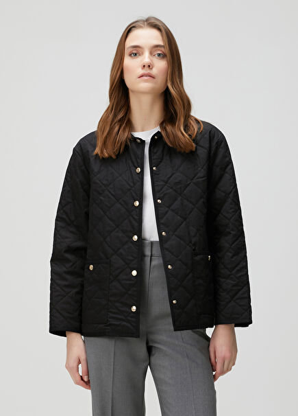 Black Quilted Jacket