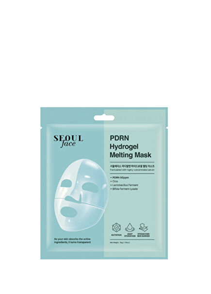 Seoul Face PDRN Hydrojel Melting Nemlendirici Cilt Onarıcı Şeffaf Jel Maske 34 gr