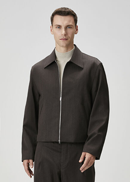 Kahverengi Yün Ceket