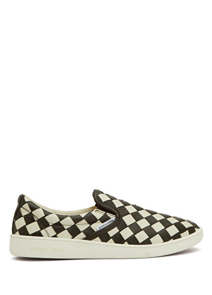 Checkered Men's Leather Sneakers