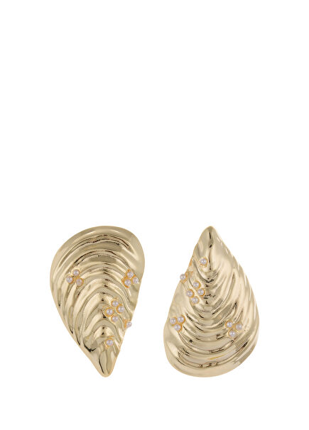 Oyster Pearl Women's Gold-Plated Earrings