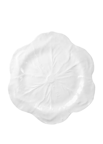 Botanica Çiçek Desenli Beyaz Melamin Servis Tabağı 28 cm