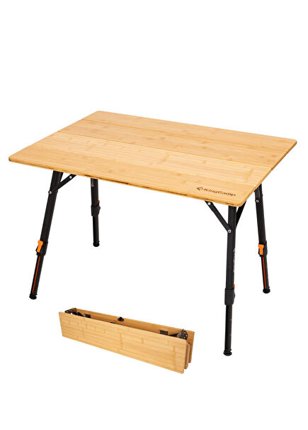 Bamboo All-Terrain Açık Kahverengi Bambu Kamp Masası