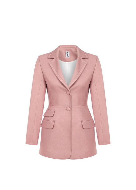 Lucien Açık Pembe Kadın Blazer Ceket