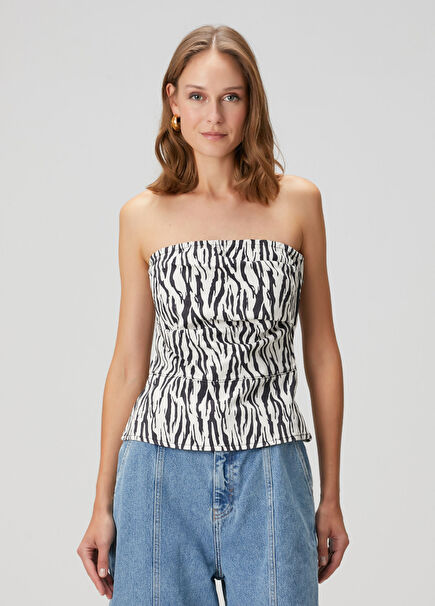Zebra Printed Blouse
