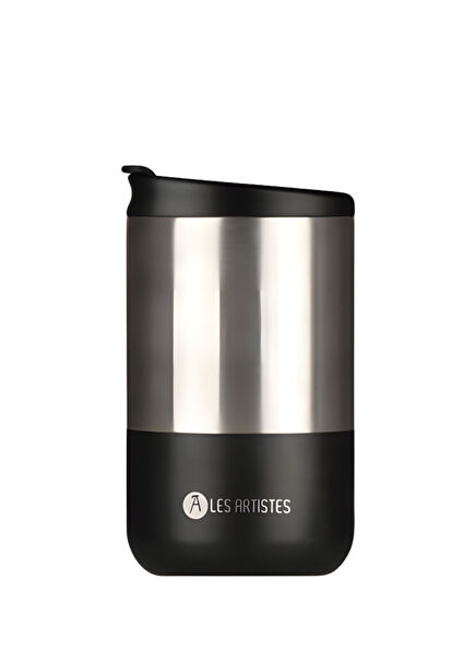 Split Black Isı Yalıtımlı Çelik Mug Termos 350 ml