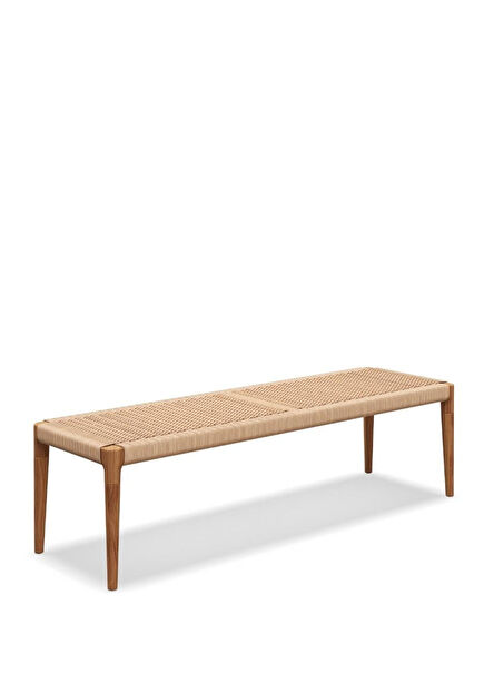 Lima Tik Ağacı Hasır Bank