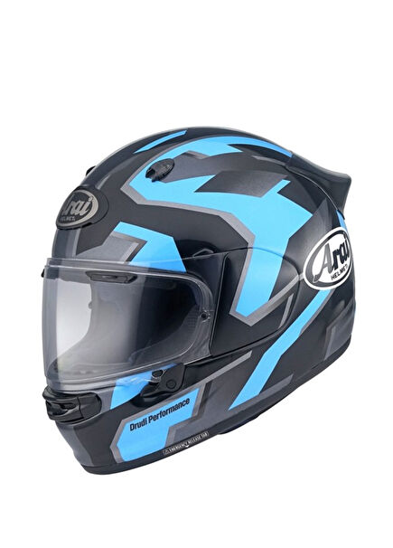 Quantic Robotic Blue Closed Motorcycle Helmet