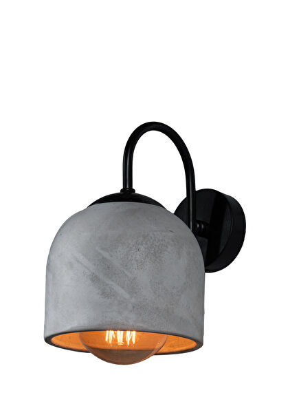 Gri Siyah Metal Detaylı Aplik