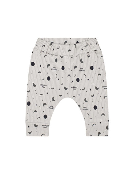 Grey Tiny Moon Baby Boy Pants