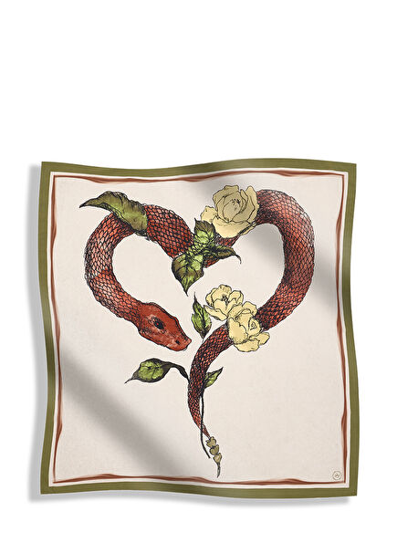 Desenli Erkek İpek Fular