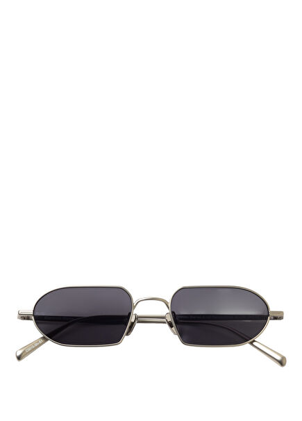 Silver Metal Unisex Sunglasses