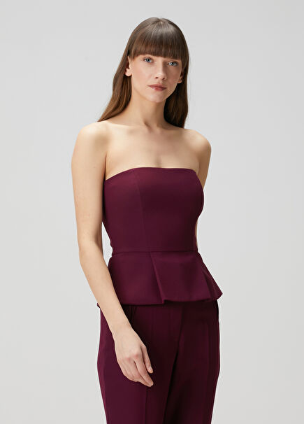 Diane Plum Crepe Blouse