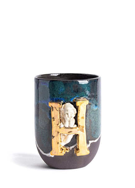 Angel H Harfli Antik Seramik Kupa