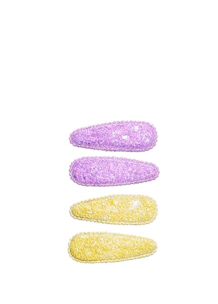 Glitter Clip 4-Piece Girl's Buckle Set