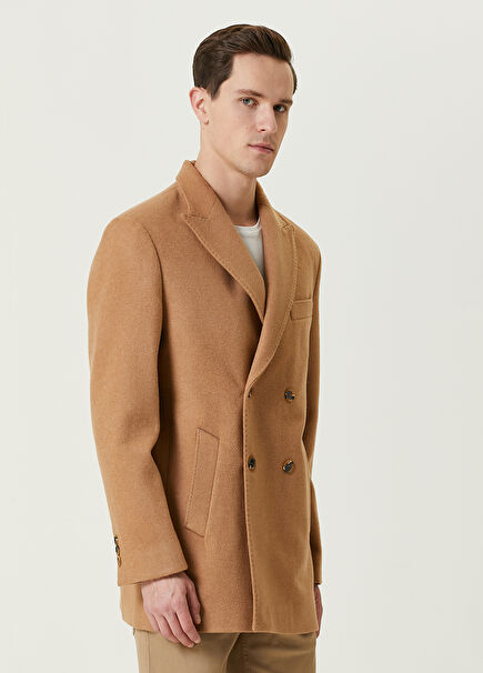 Kamel Double -Breasted Coat