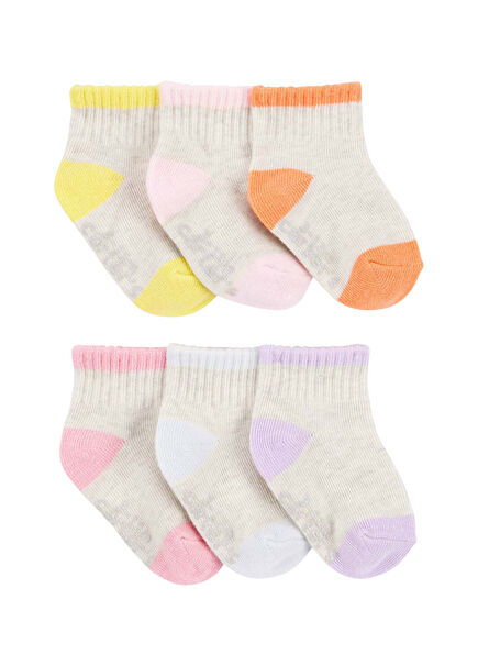 Multicolored Baby Girl 6-Piece Stocking Set