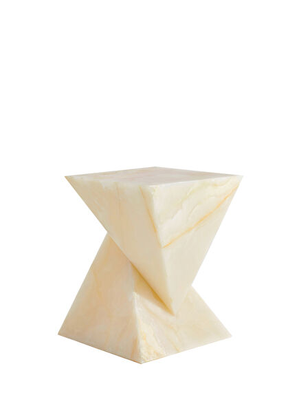 Onyx Ash Beyaz Yan Sehpa