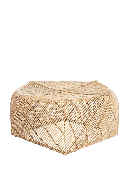 Kite Natural Rattan Bahçe Yan Sehpa