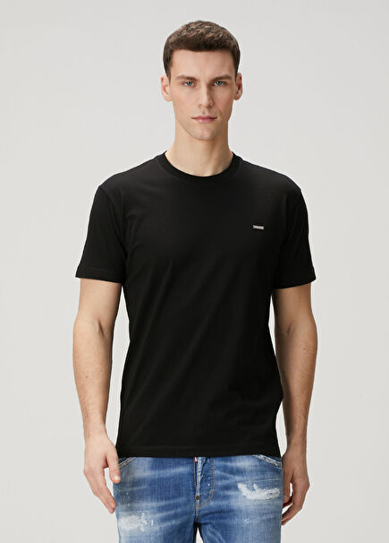 Siyah Logo Detaylı T-shirt