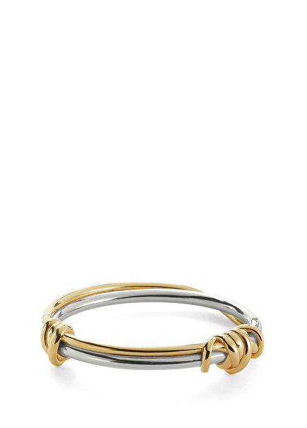 Gold Silver Kadın Gümüş Bileklik